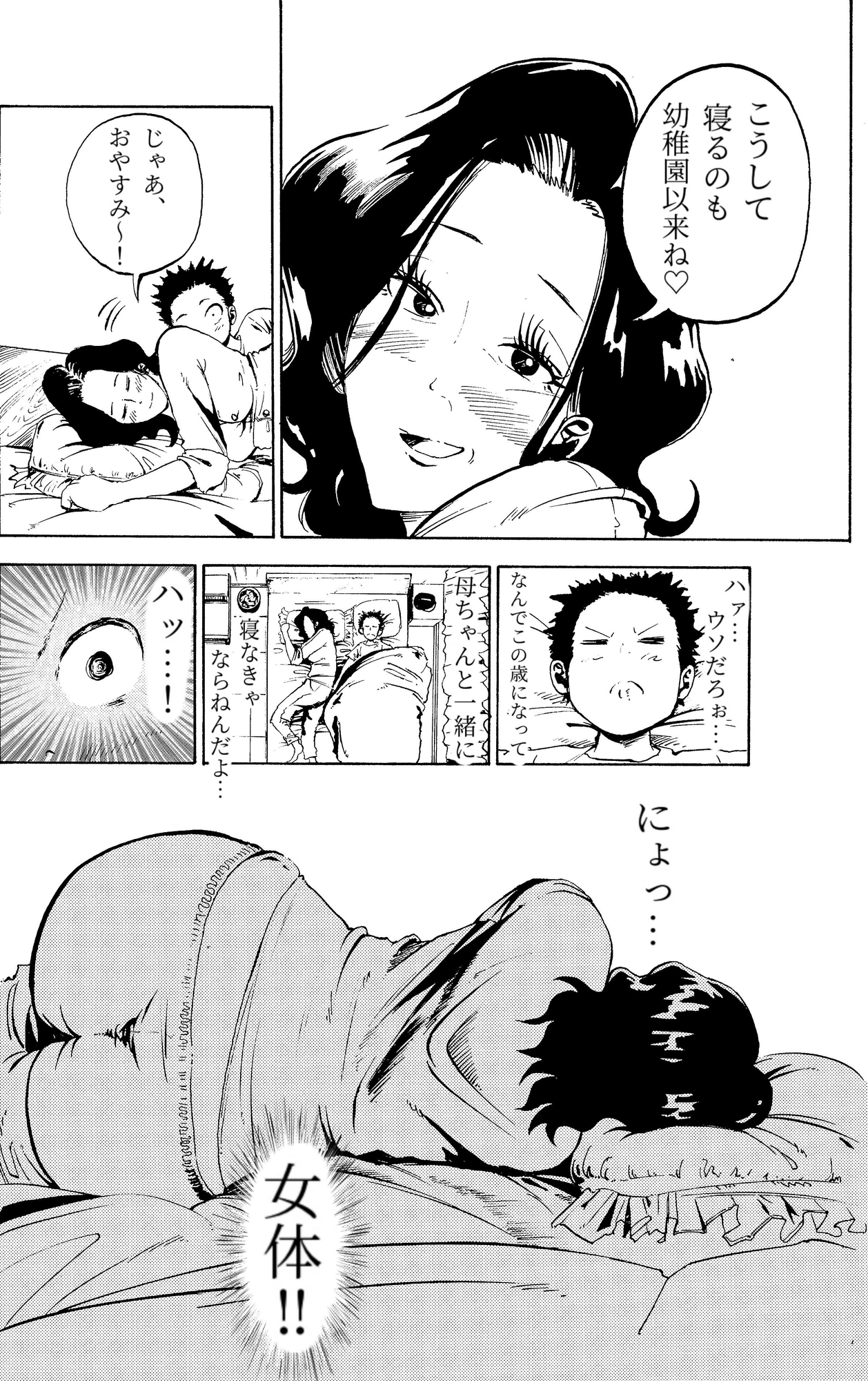 悪いけど…今晩あんたの部屋で寝かせて?から始まる母子相姦 画像2
