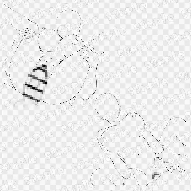 線画素材集[手]86 サンプル画像 3