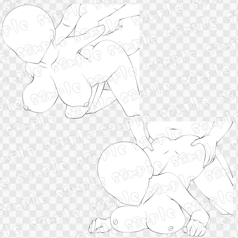 線画素材集[手]87 サンプル画像 2