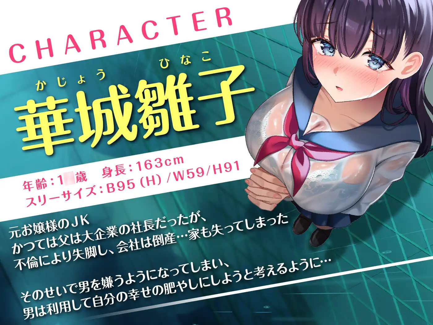 温もり知らずの元お嬢様JK-人生破滅で男嫌いになった彼女との更生らいふ-<KU100> サンプル画像 2