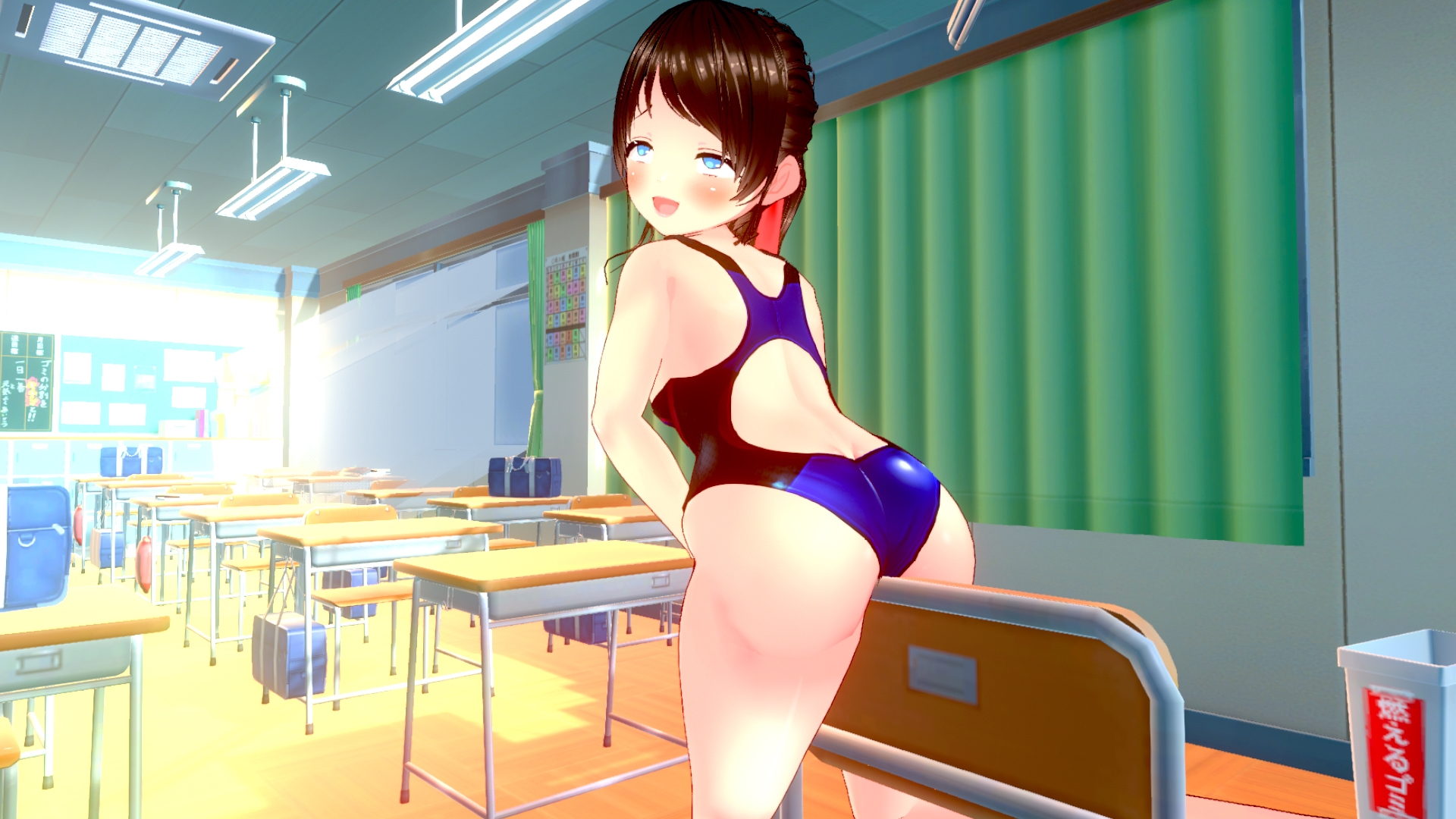 【3Dループアニメ】ジ〇ニア水泳部みうのオナサポ 画像5