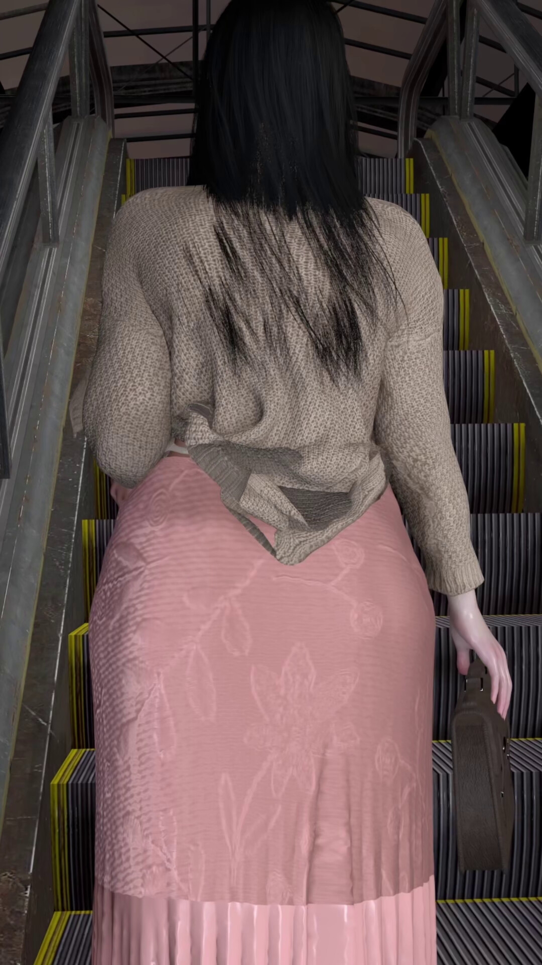 【旧作DL】ゆうな-駅改札方面行き-上りエスカレーター-盗〇_パンチラ-私服-14分43秒 画像2