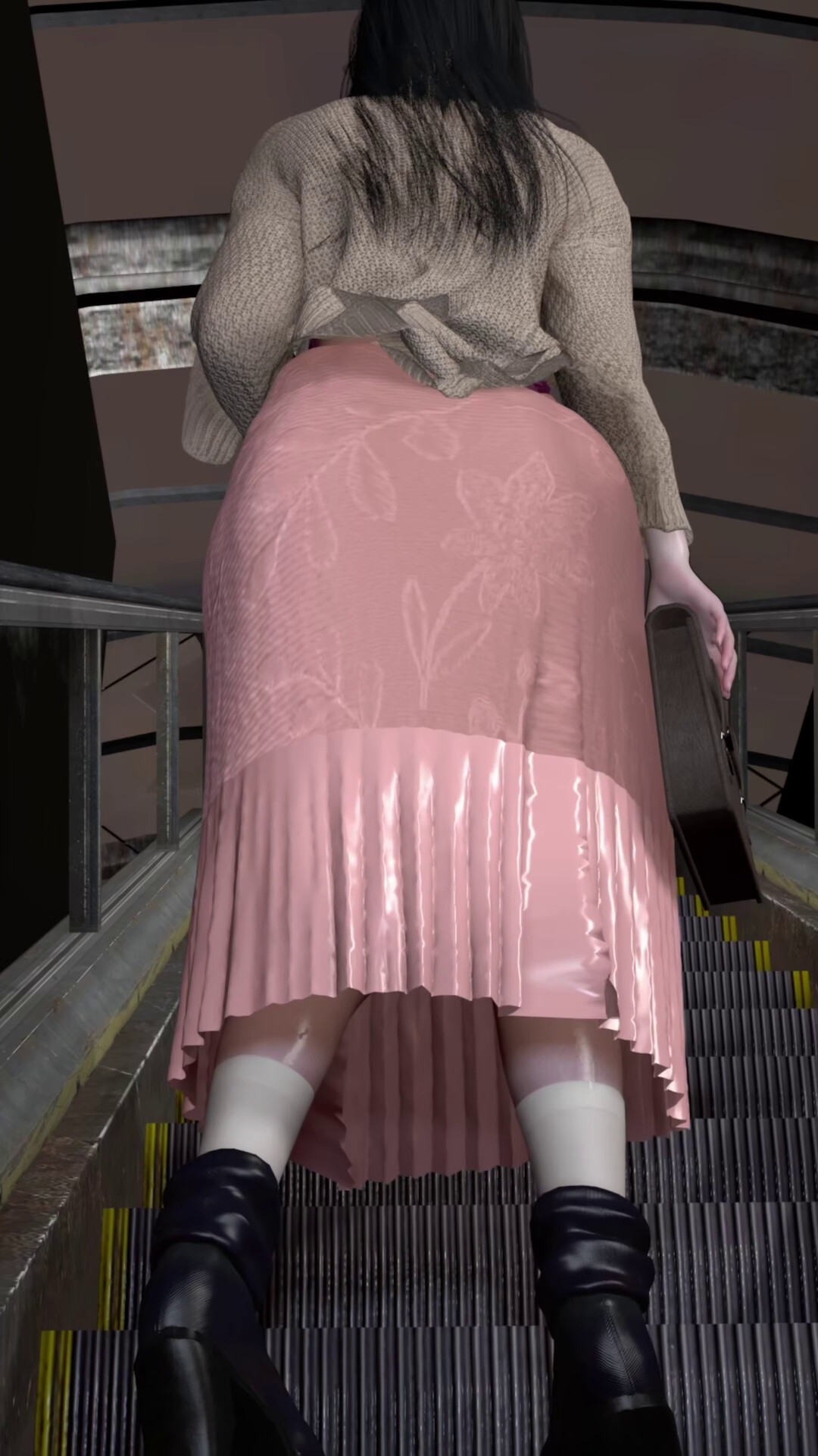 【旧作DL】ゆうな-駅改札方面行き-上りエスカレーター-盗〇_パンチラ-私服-14分43秒 画像3