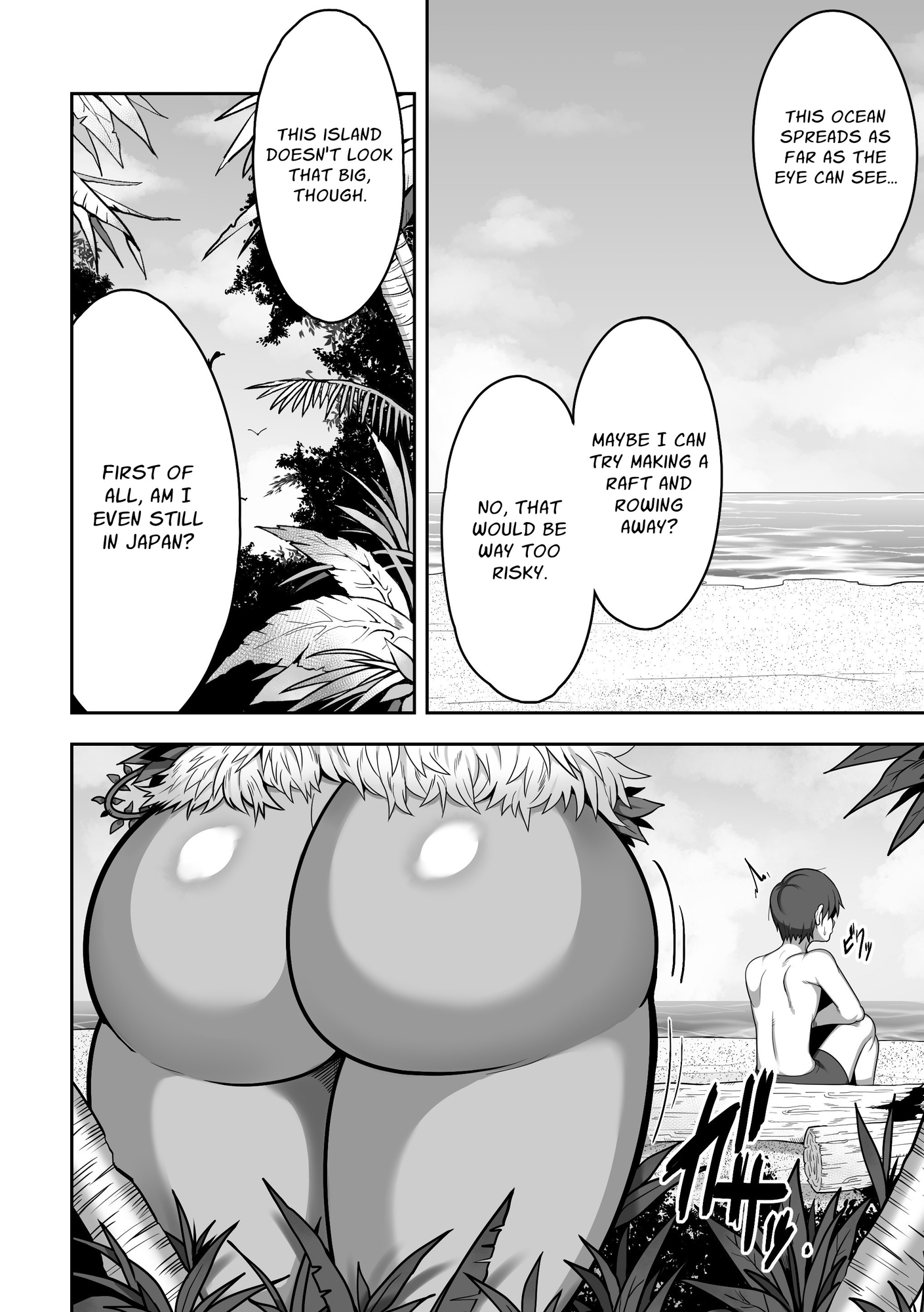 [ENG Ver.] Sweaty Sex with a Thicc-Assed Amazoness on a Remote Island1