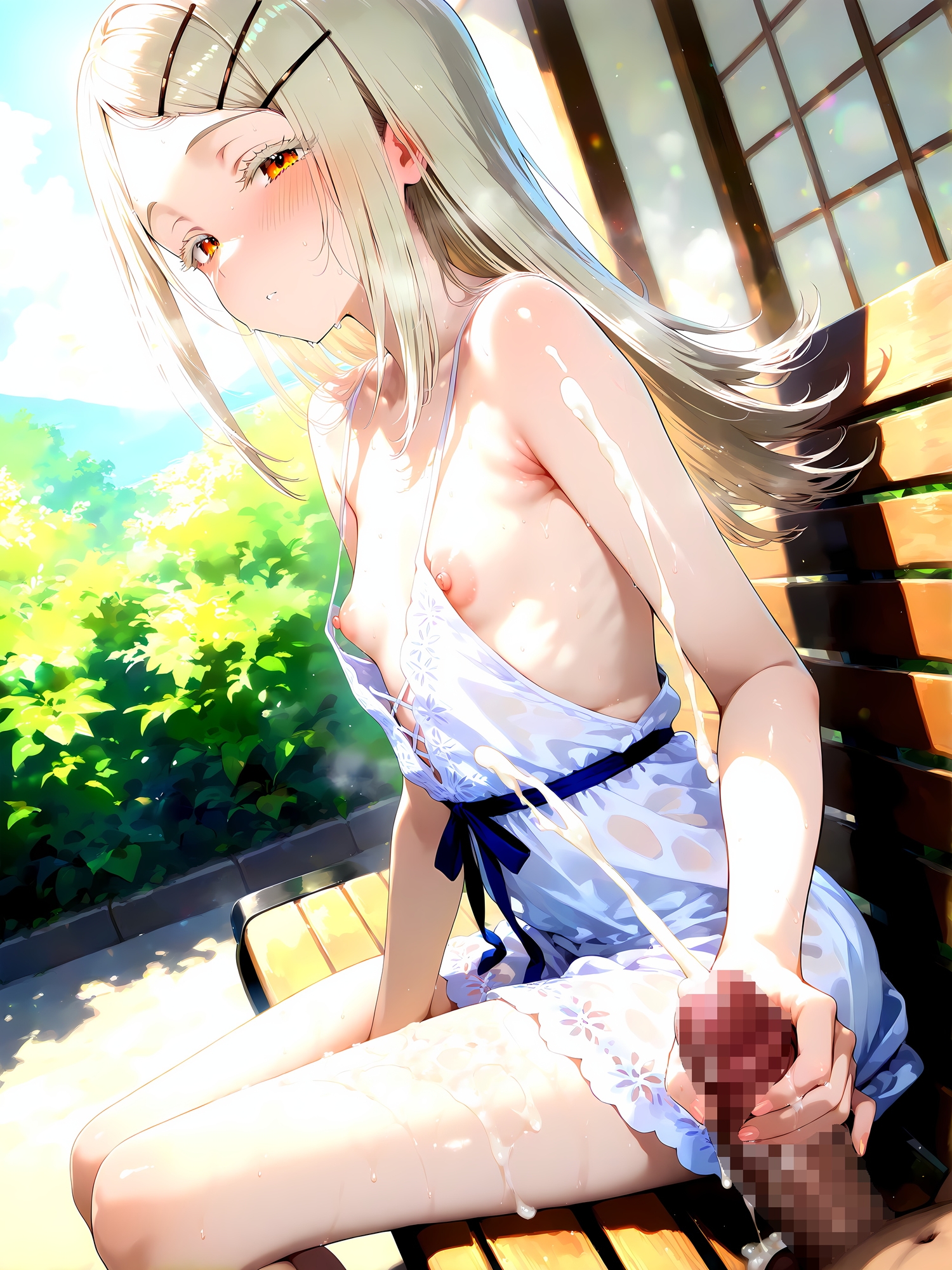 真夏の暑い日、白ワンピの少女と…篠◯広3