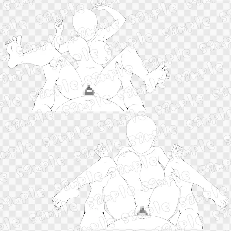 線画素材集[手]91 サンプル画像 2