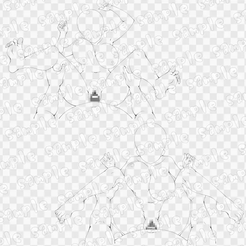 線画素材集[手]91 サンプル画像 3