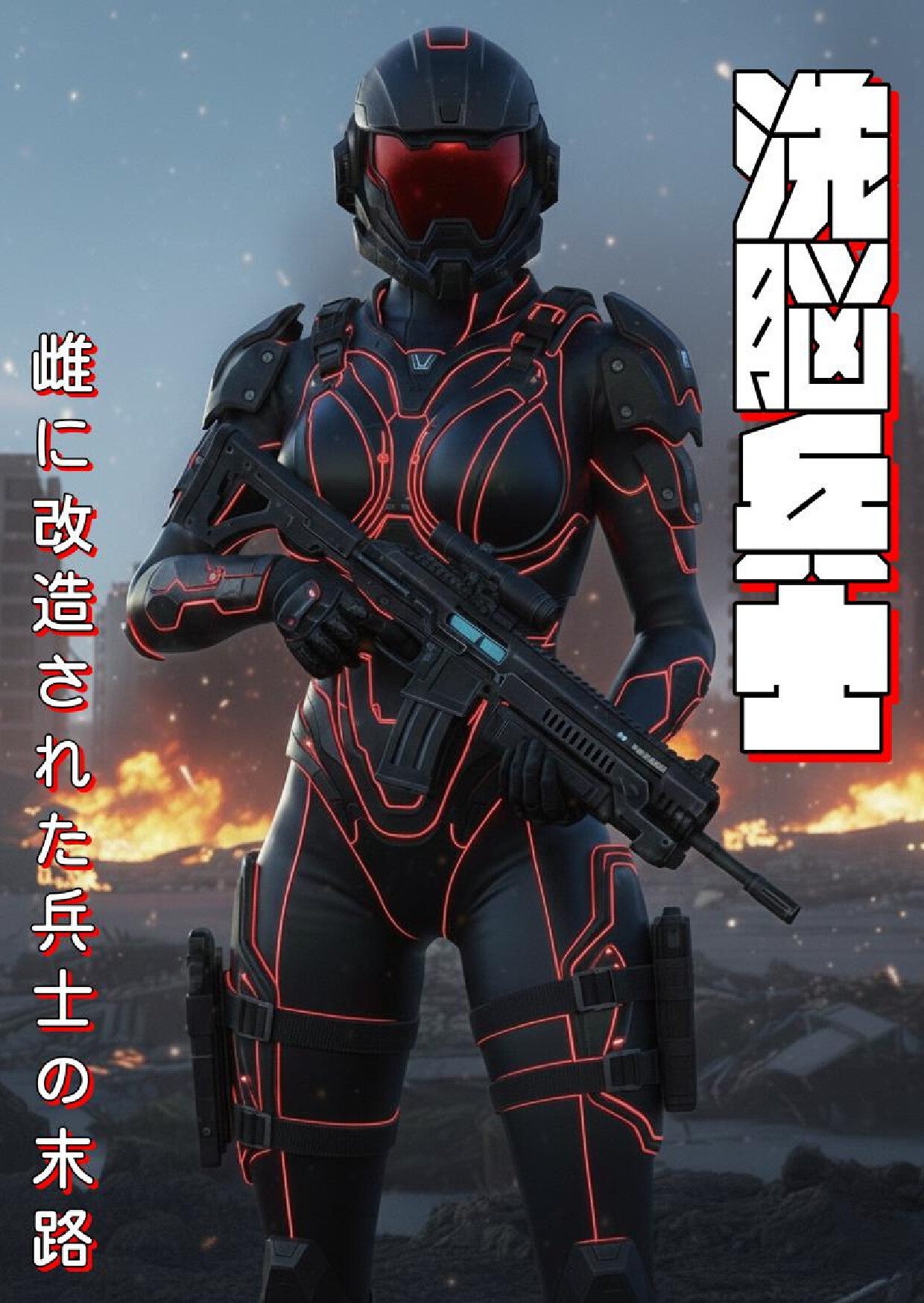 洗脳兵士:雌に改造された兵士の末路