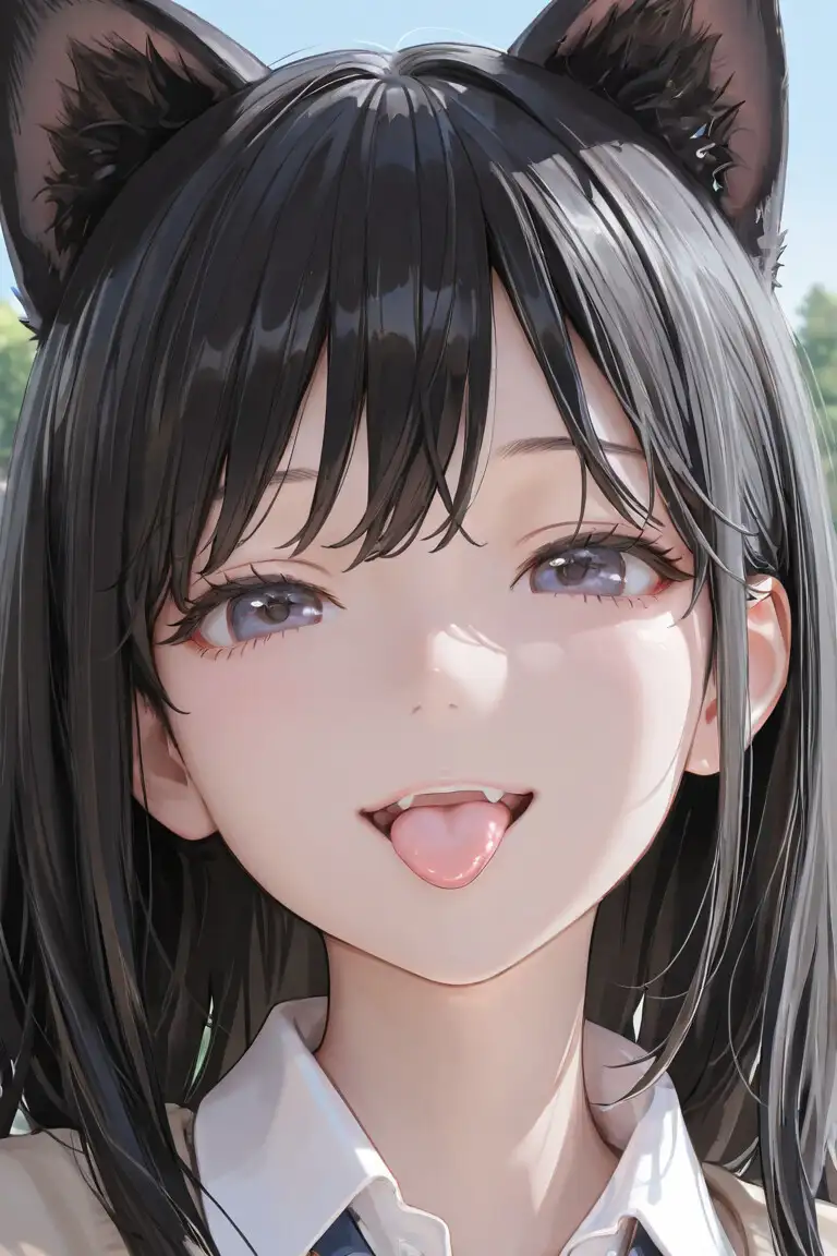 猫耳JKの通学路 サンプル画像 5