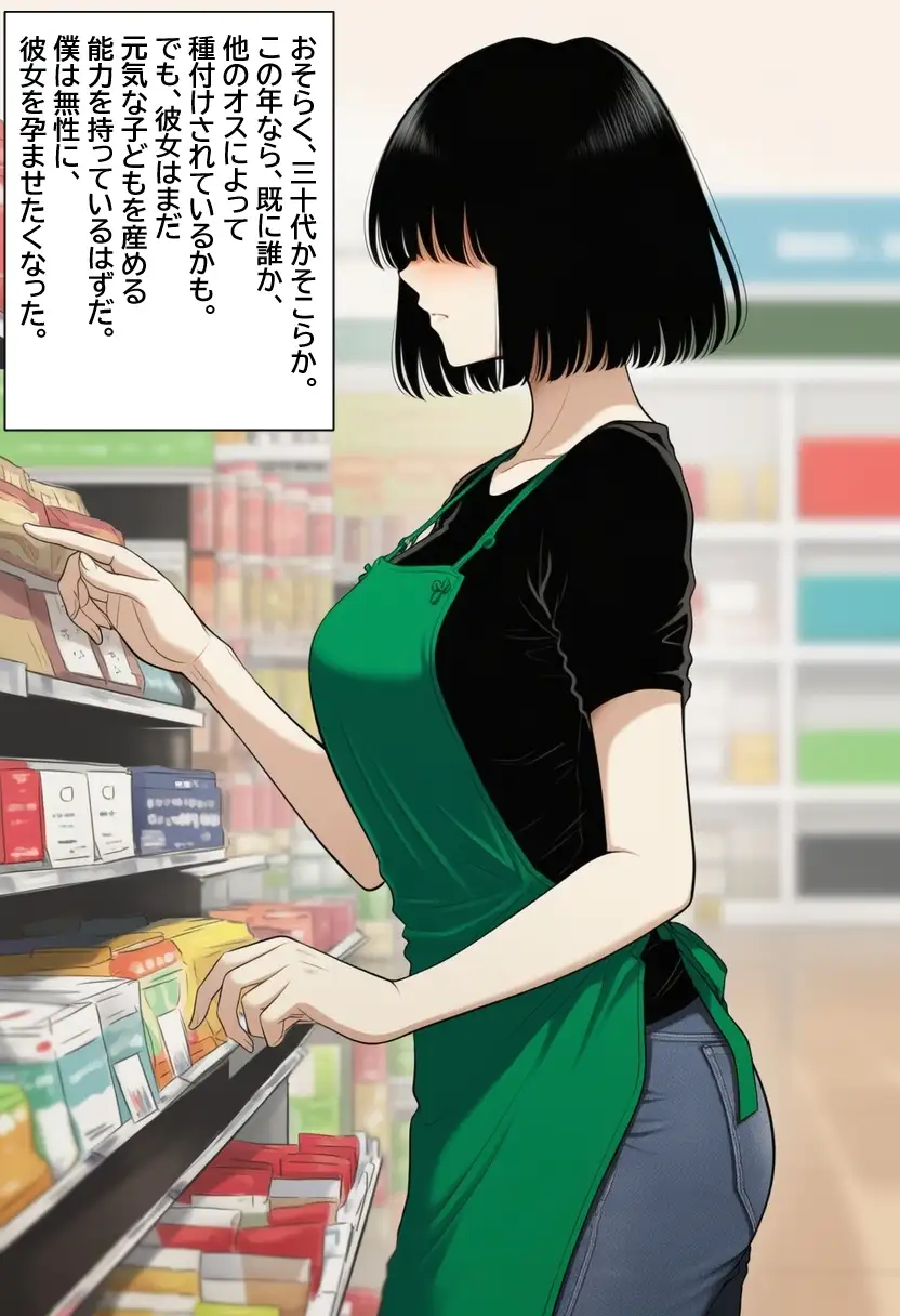 メカクレママを孕ませたい！メカクレ巨乳ママに無責任中出ししまくって孕ませる話。 サンプル画像 3