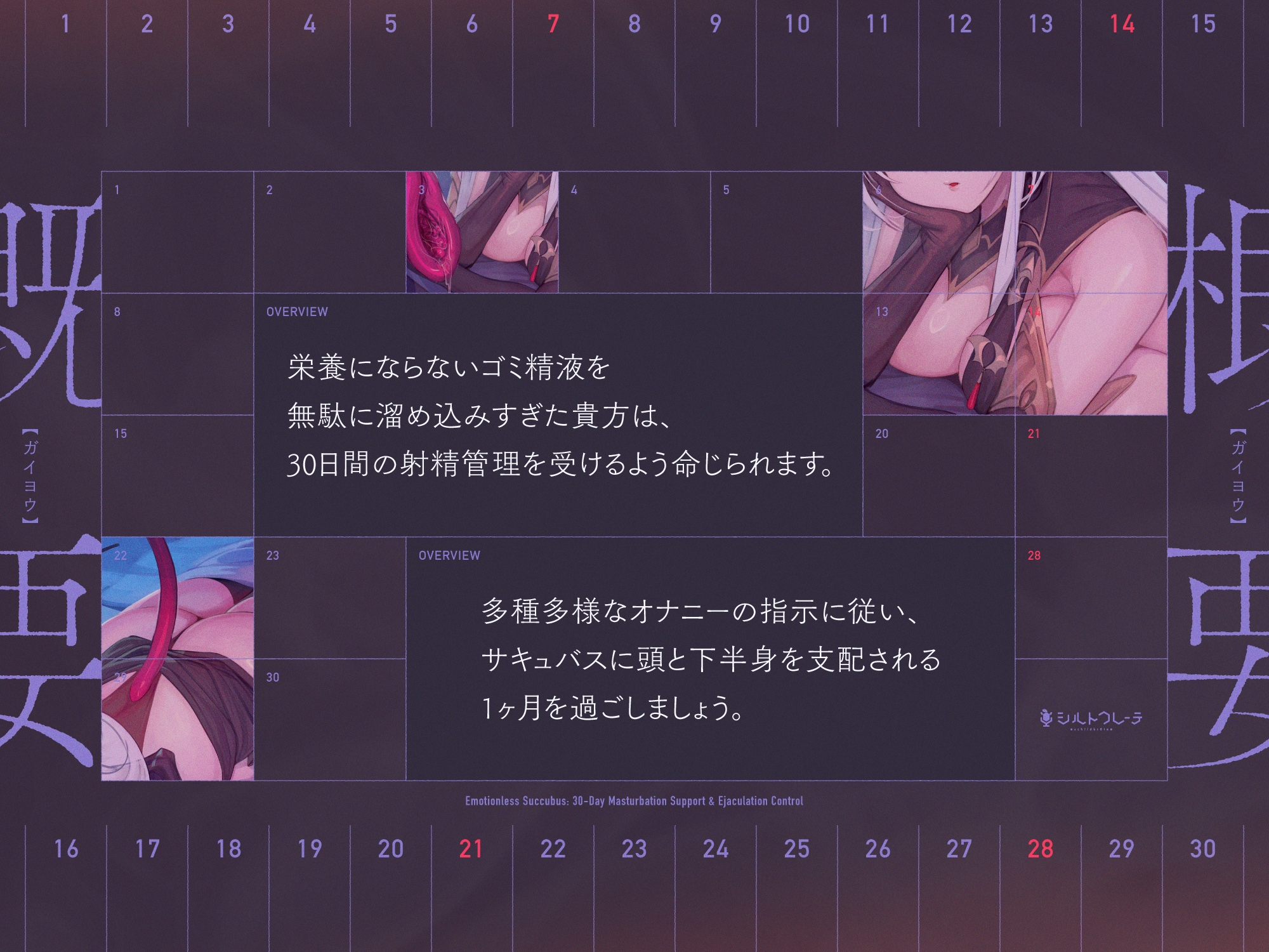 無感情サキュバスの30日オナサポ射精管理 画像1