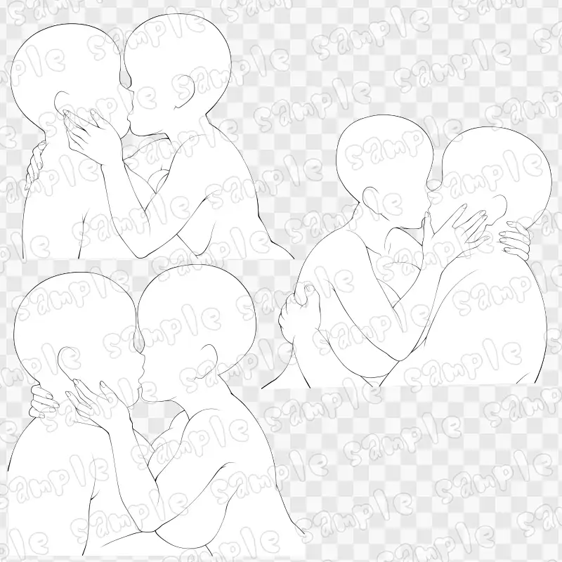 線画素材集[手]94 サンプル画像 2