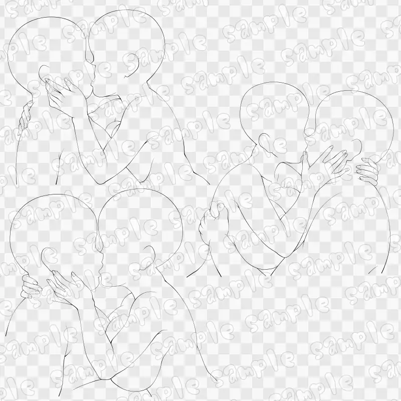 線画素材集[手]94 サンプル画像 3