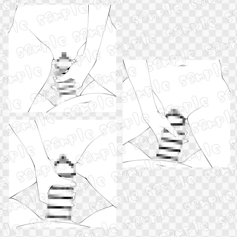 線画素材集[手]95 サンプル画像 2