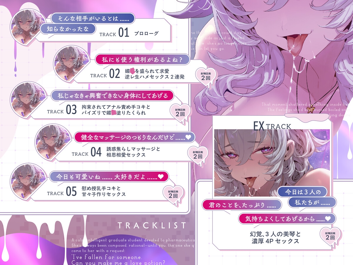 【あまあま♡逆レ】溺愛研究者 あなたのことが大好きすぎるダウナーお姉さんに媚◯を盛られて…… 画像2