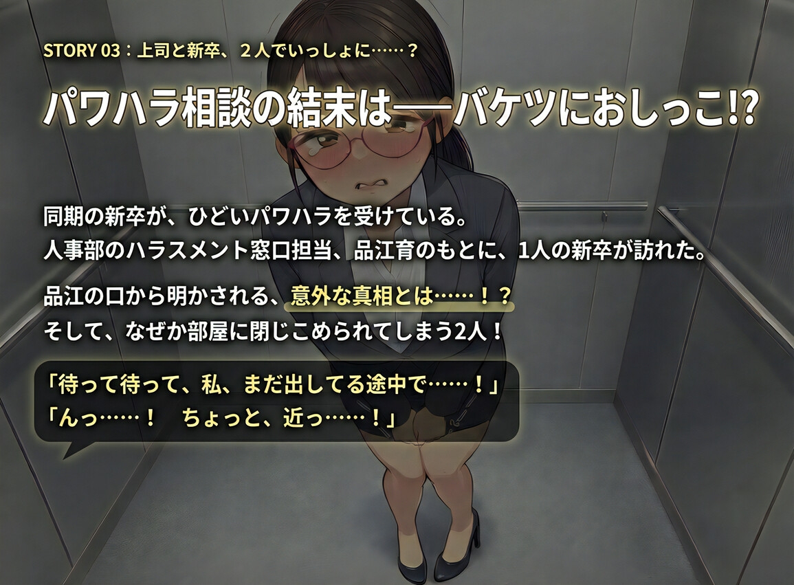 【おしっこ我慢】パワハラ女上司が、利尿剤を仕込まれて…… ～上司と新卒 おしがま短編集～ 画像4