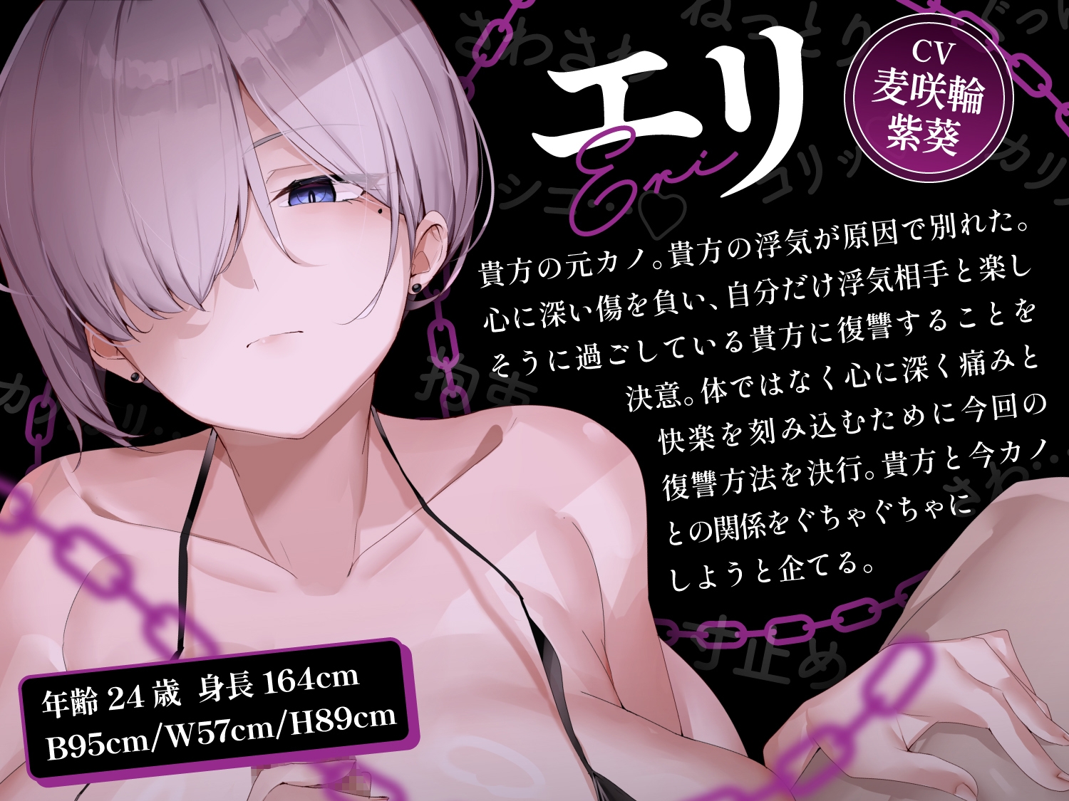 【オナサポ】57分別れた元カノに監禁され屈辱的なオナサポでルーインドオーガズム4発と本気射精1発で復讐される音声 画像2