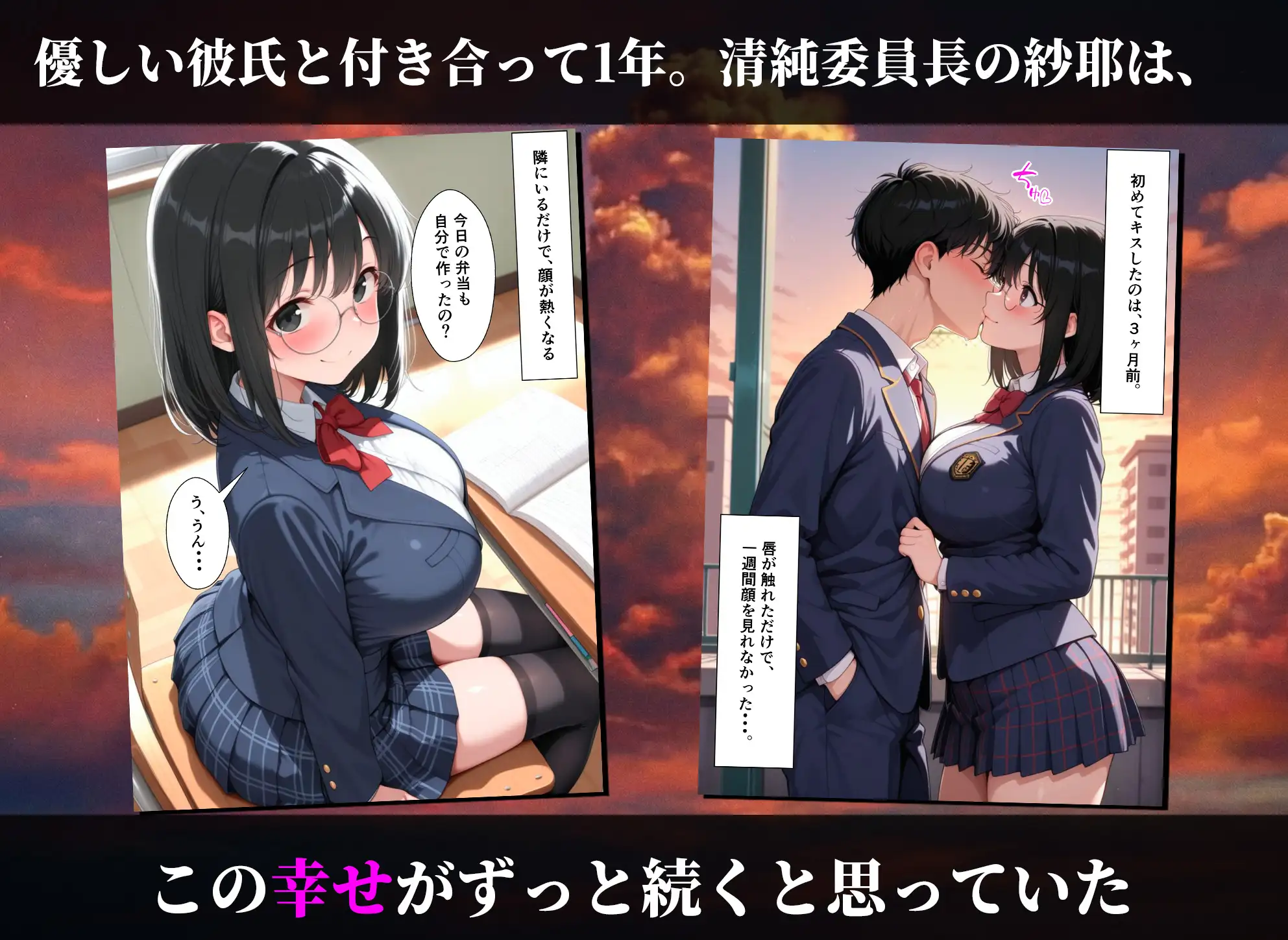 チャラ男の巨根で清純カノジョが壊れた話 サンプル画像 4