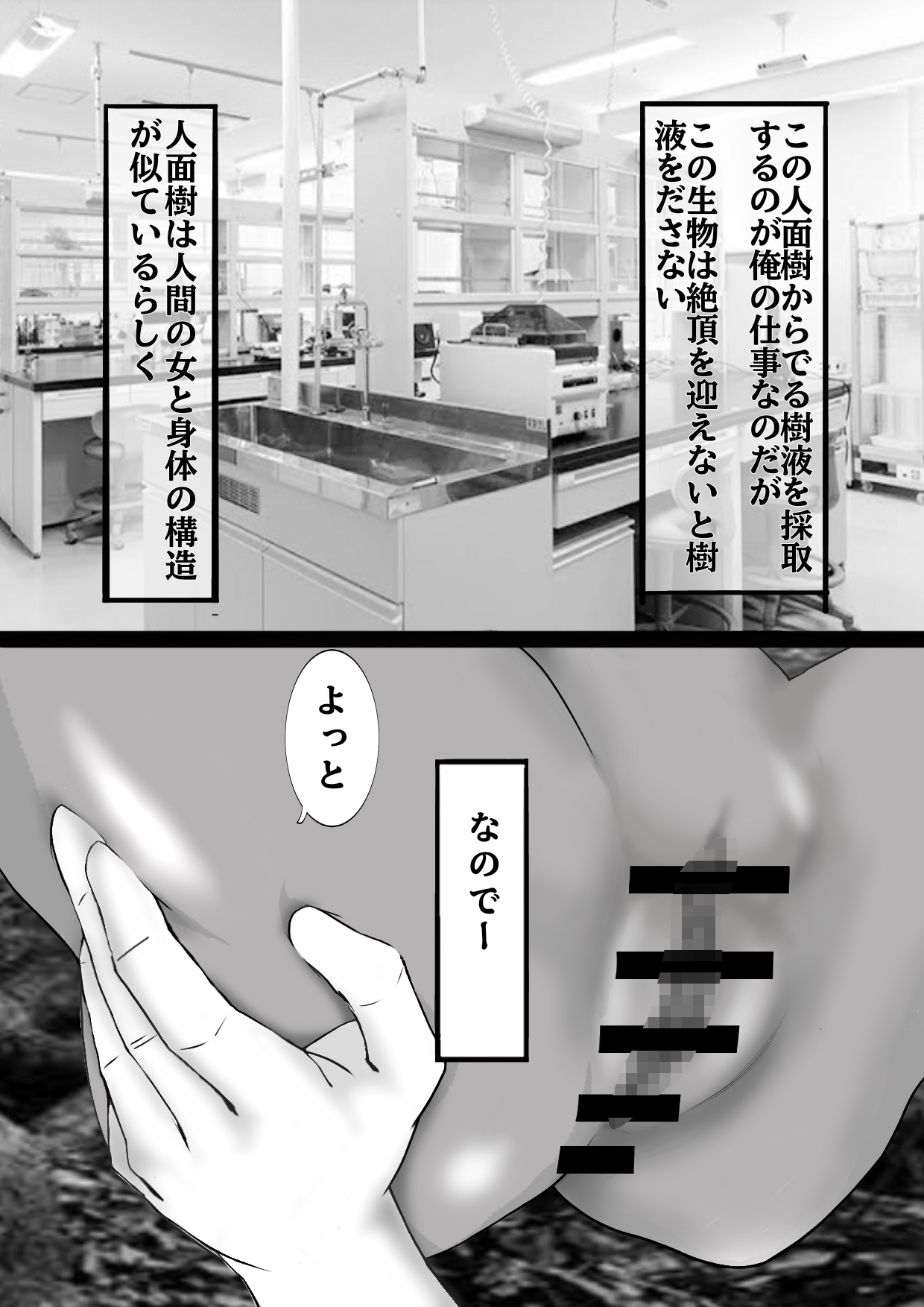 研究のため人面樹の樹液(母乳)を採取します!! 画像3