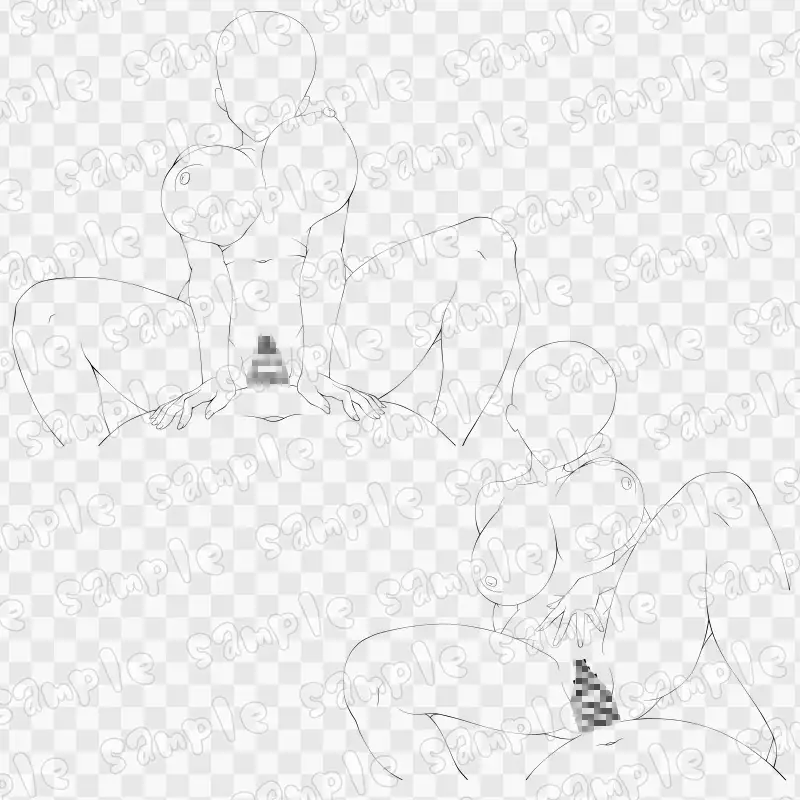 線画素材集［手］98 サンプル画像 3