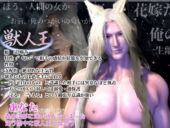 CV【獣人王/独占溺愛1時間】逃がさない、俺の番になれ ～白銀の獣人王に捕らわれて～【白銀髪/長髪/獣耳】