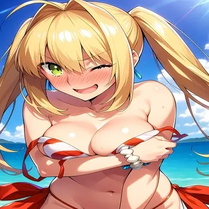 水着ネロちゃんのえっちなAIイラスト集 ジャケット画像