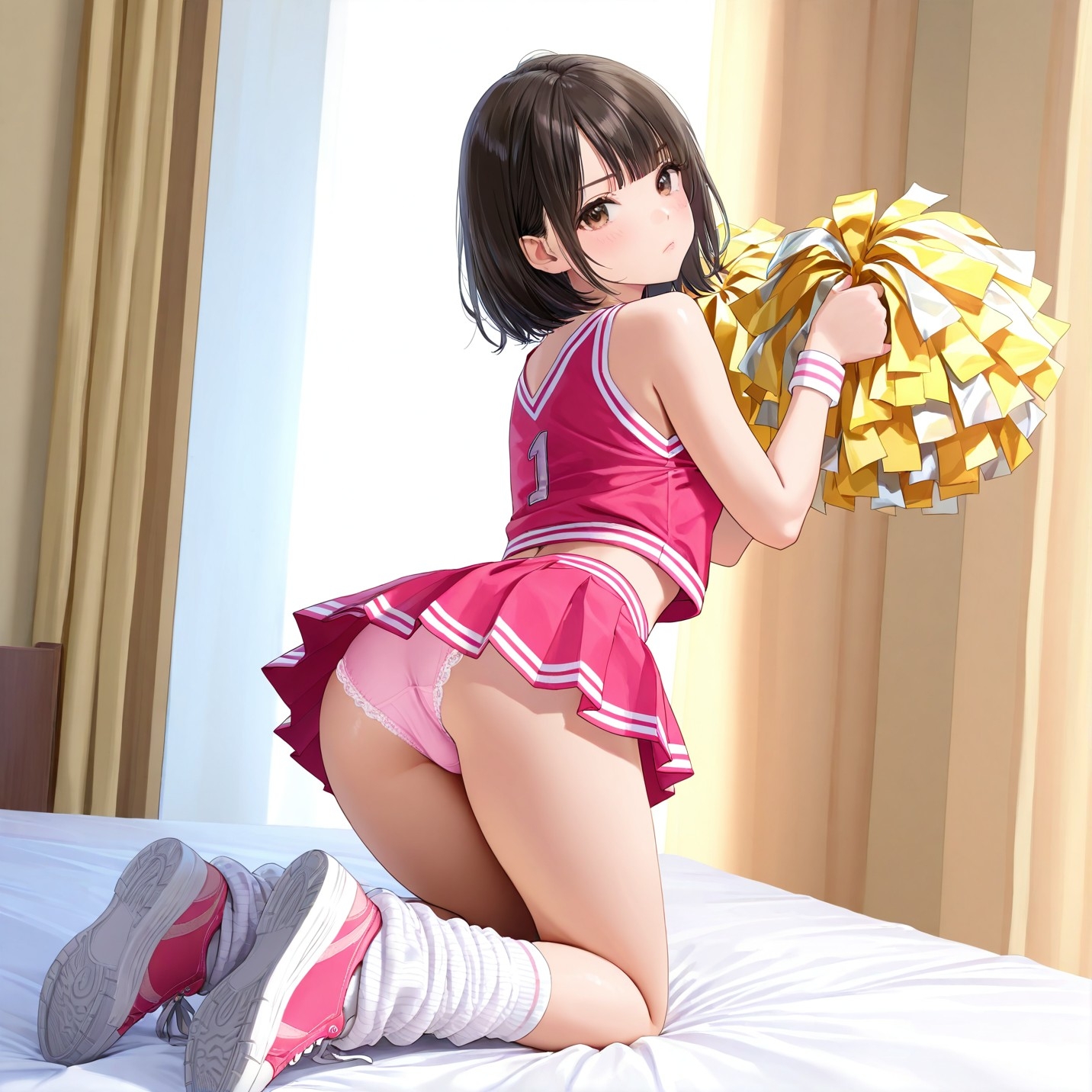 生パンチアガールの四つん這いパンチラ Vol.2_5