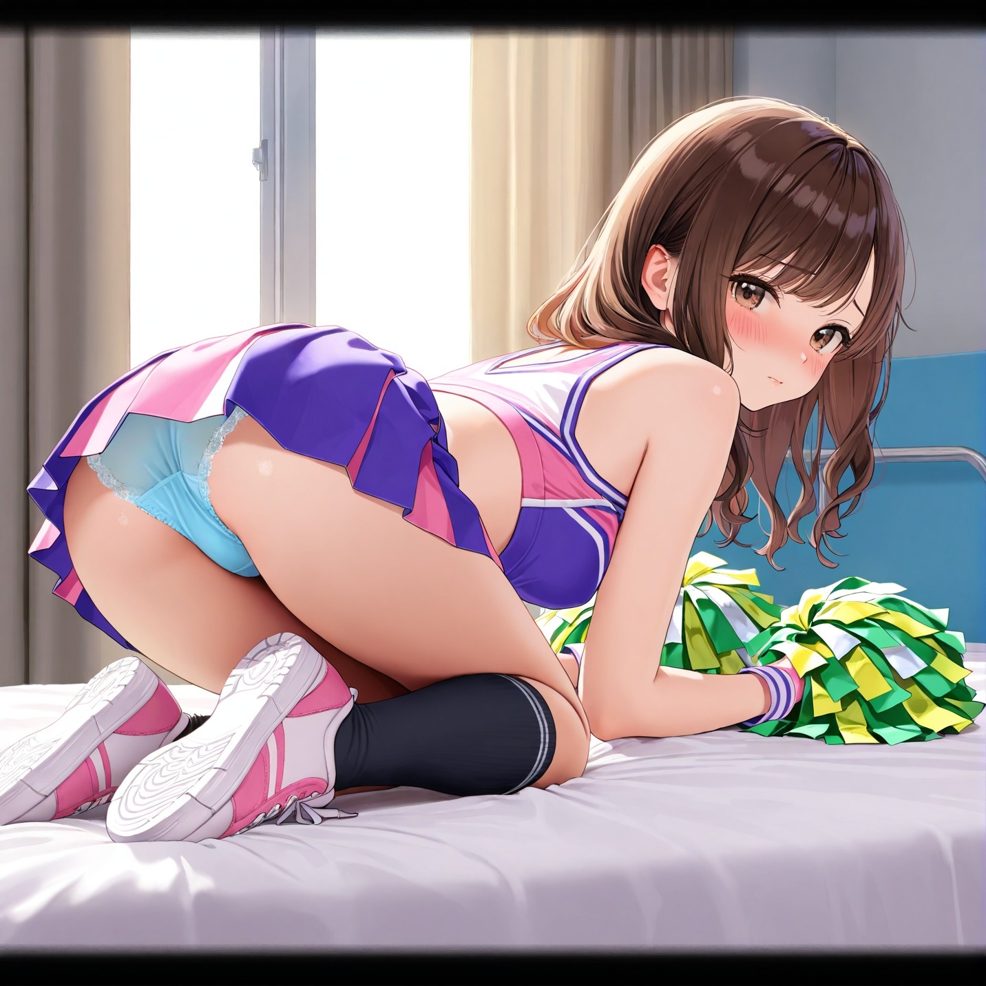 生パンチアガールの四つん這いパンチラ Vol.2_6