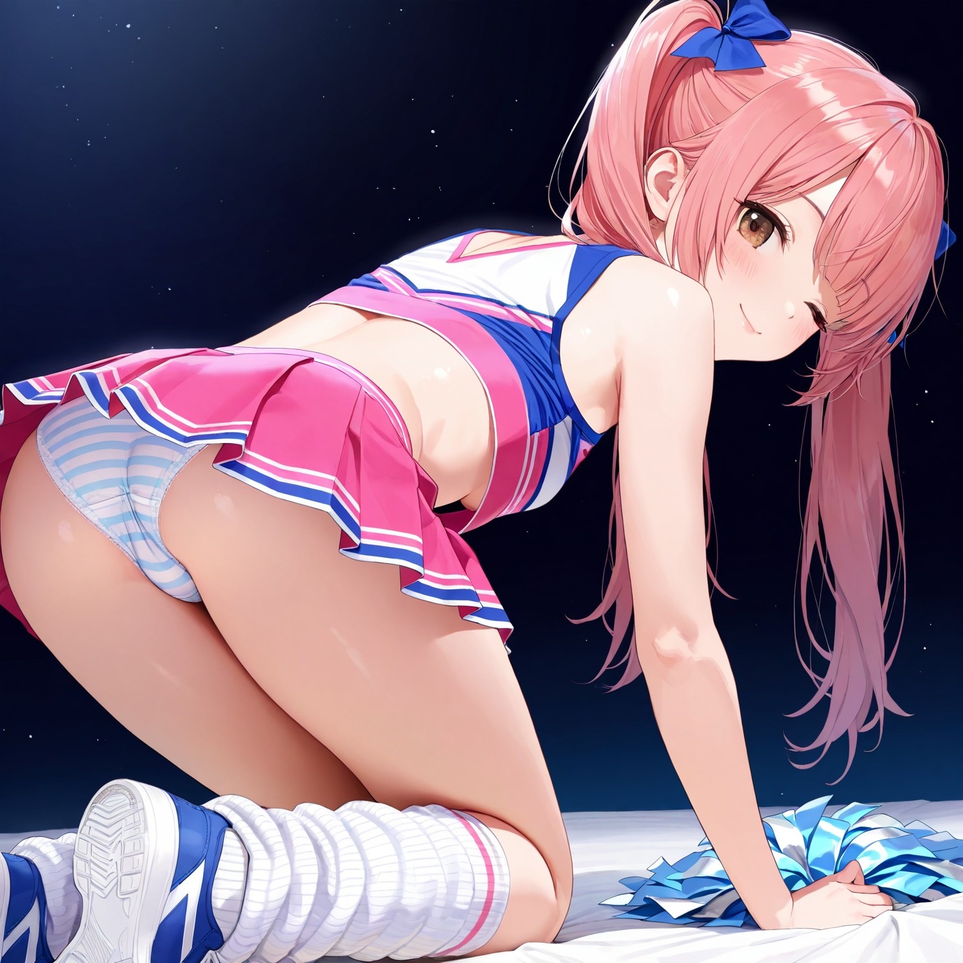 生パンチアガールの四つん這いパンチラ Vol.2_9