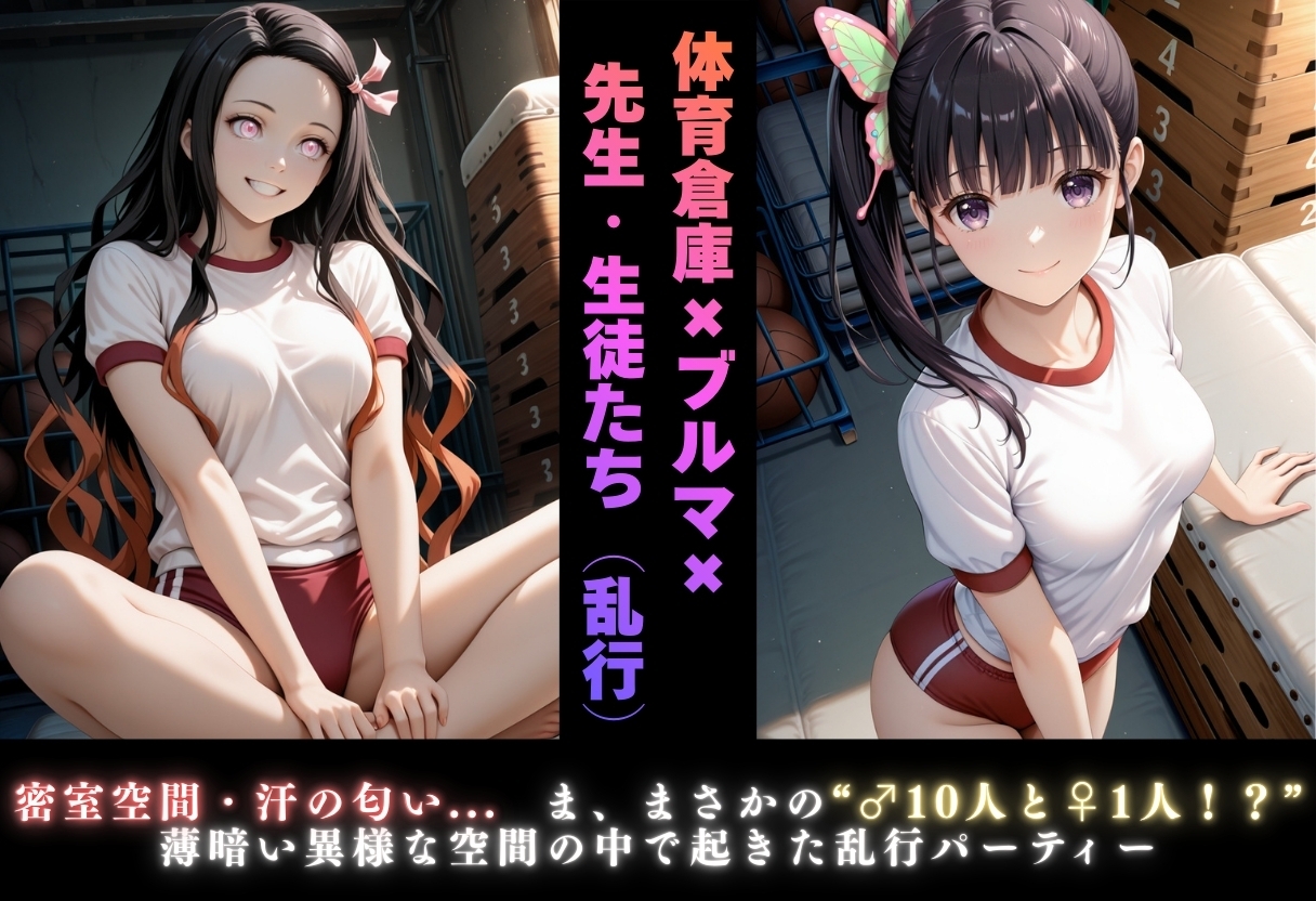 【学園ヒロイン〜俺たちの肉便器〜】鬼◯の刃〜竈門禰?◯子◯・栗花落カ◯ヲ 編〜 画像6