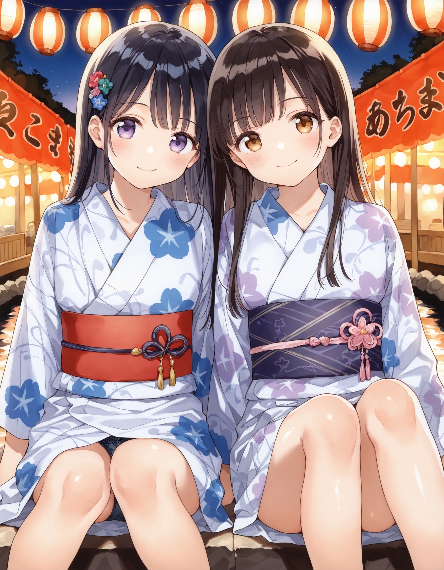 浴衣で座りパンチラ4 画像6