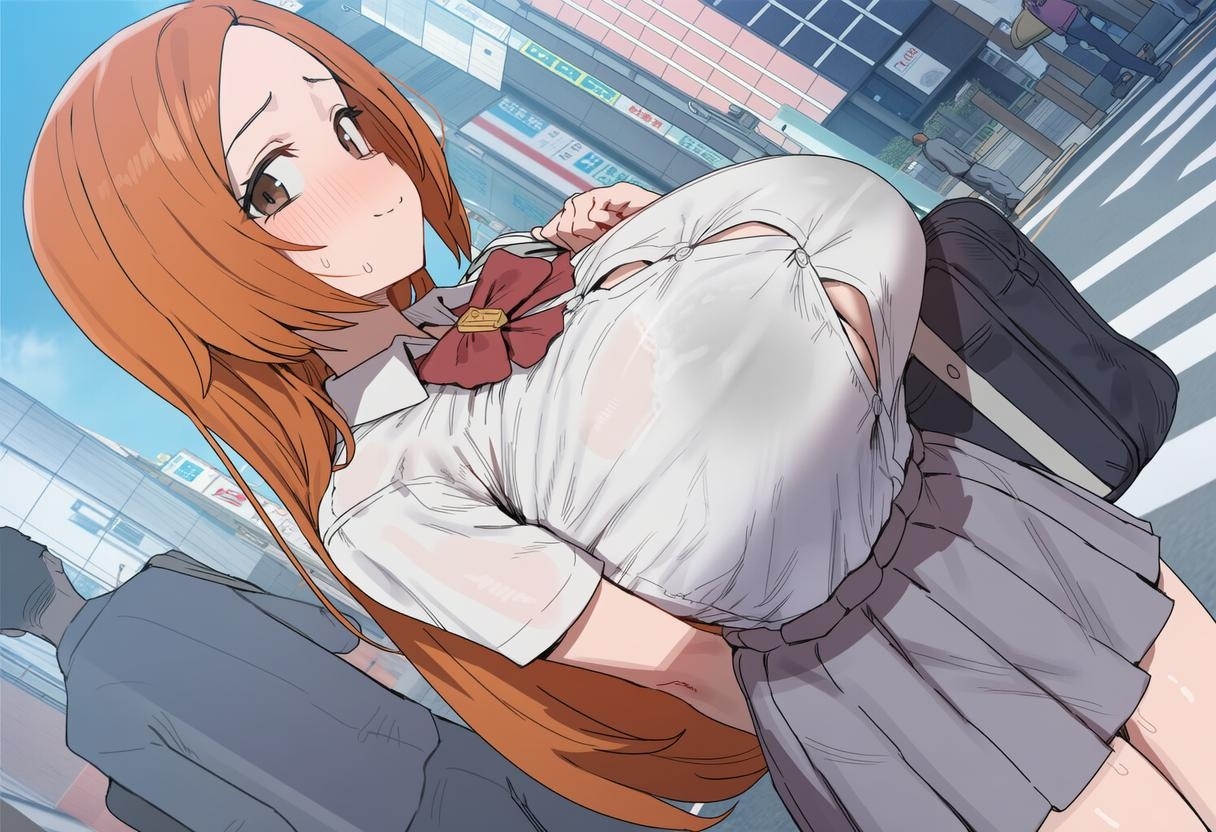 井上◯姫の崩壊記録～放課後のナンパから一護に送る精液セルフィーまで～ 画像6