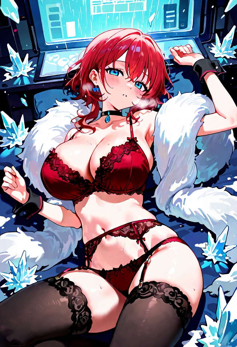 爆乳AIどエロ赤下着XL 画像2