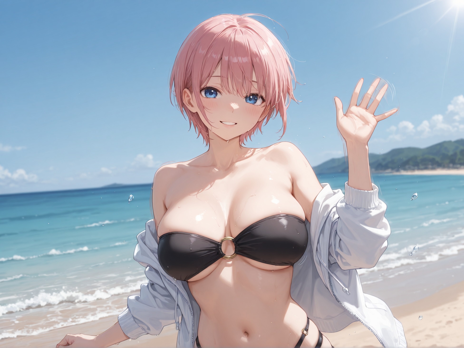 五姉妹と海で... 一花・四葉・五月編_1