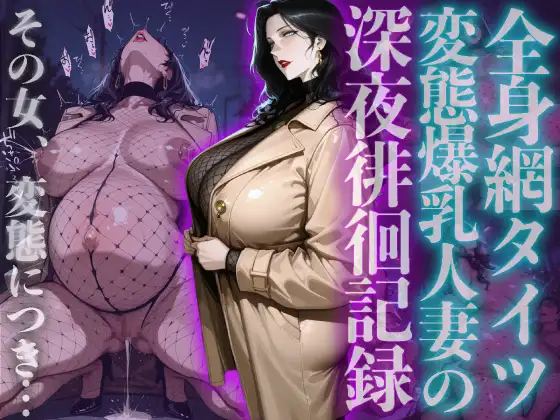 全身網タイツ変態爆乳人妻の深夜徘徊記録 ジャケット画像