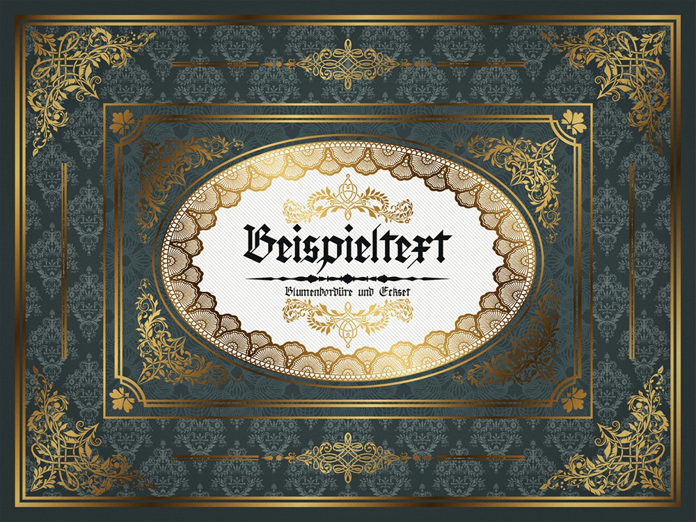 スワールボーダーと飾り枠