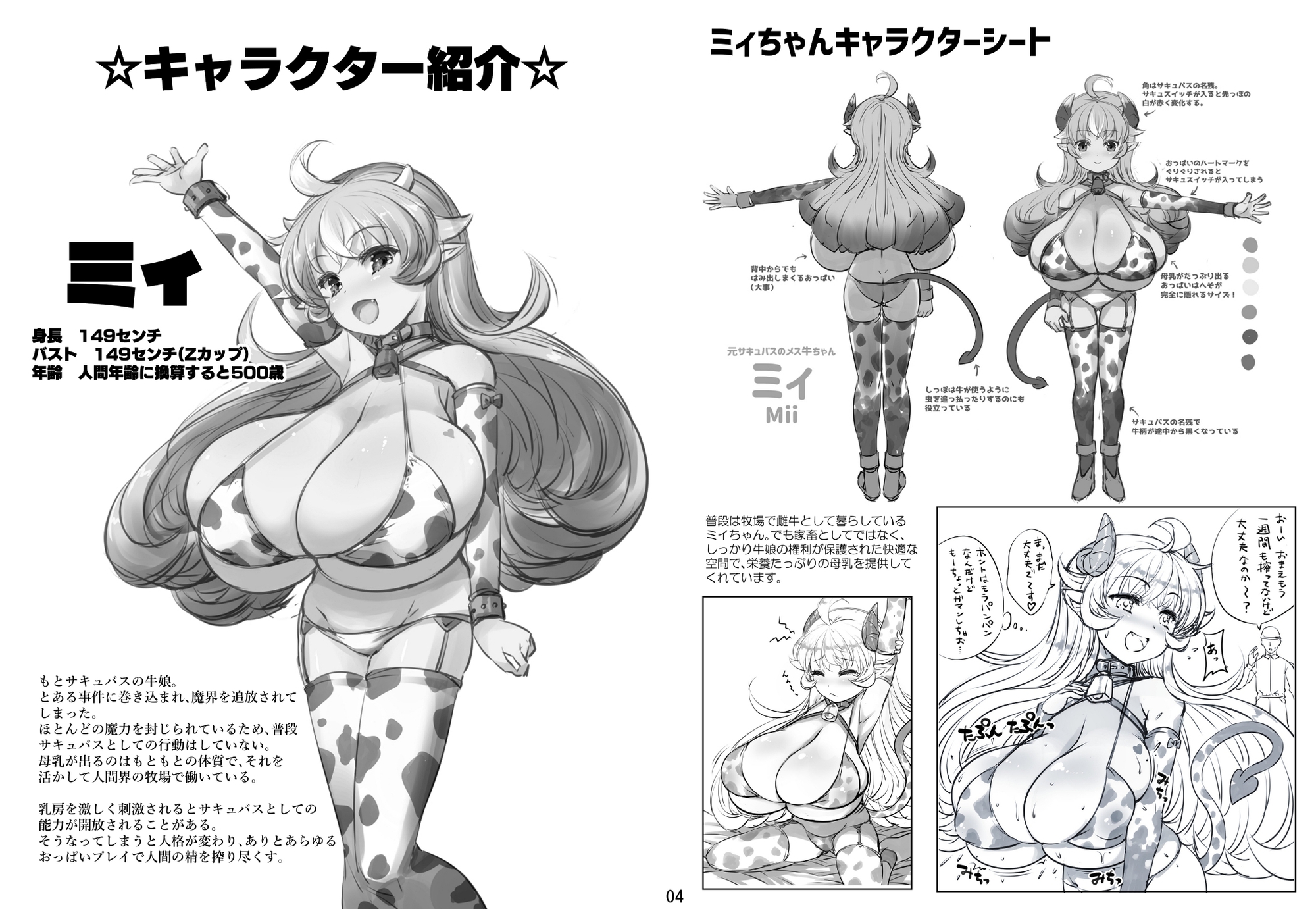 Zカップ乳牛サキュバスがAVに出演してみた話 画像1