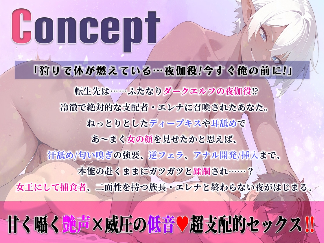 ふたなりダークエルフ族長に逆レ○プアナル調教全身汗舐めマゾ雌化支配される毎日 画像1