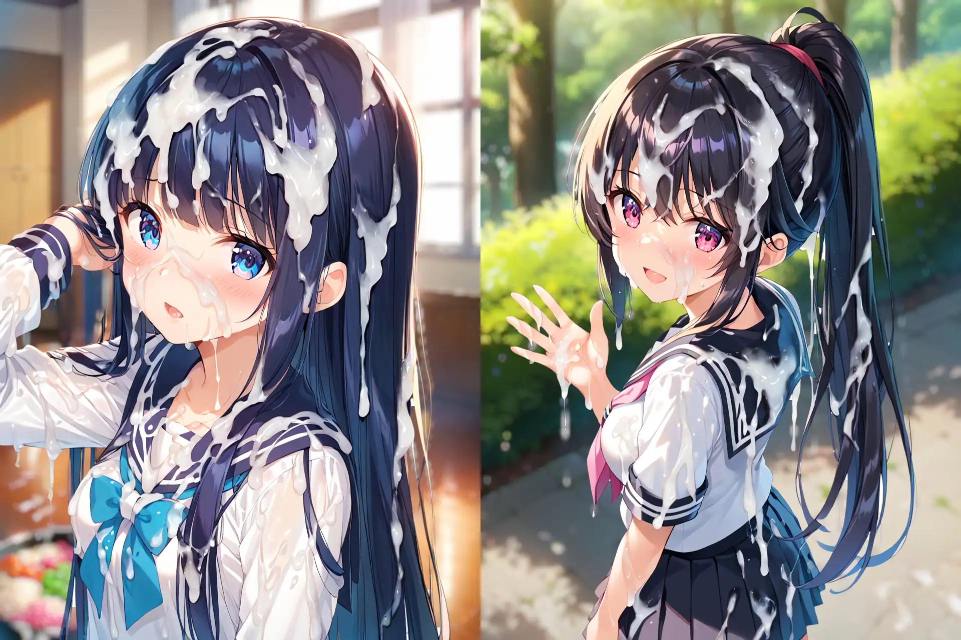 セーラー服ぶっかけCG集3 サンプル画像 7