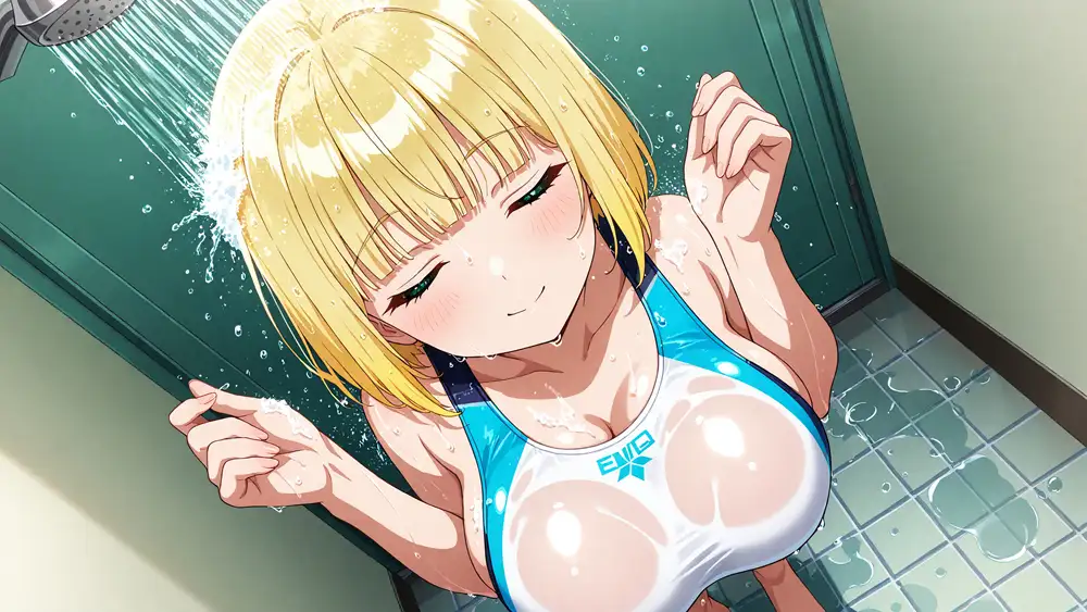 白競泳水着の爆乳姉妹が顧問と秘密のレッスン【400枚】【4K】 サンプル画像 6