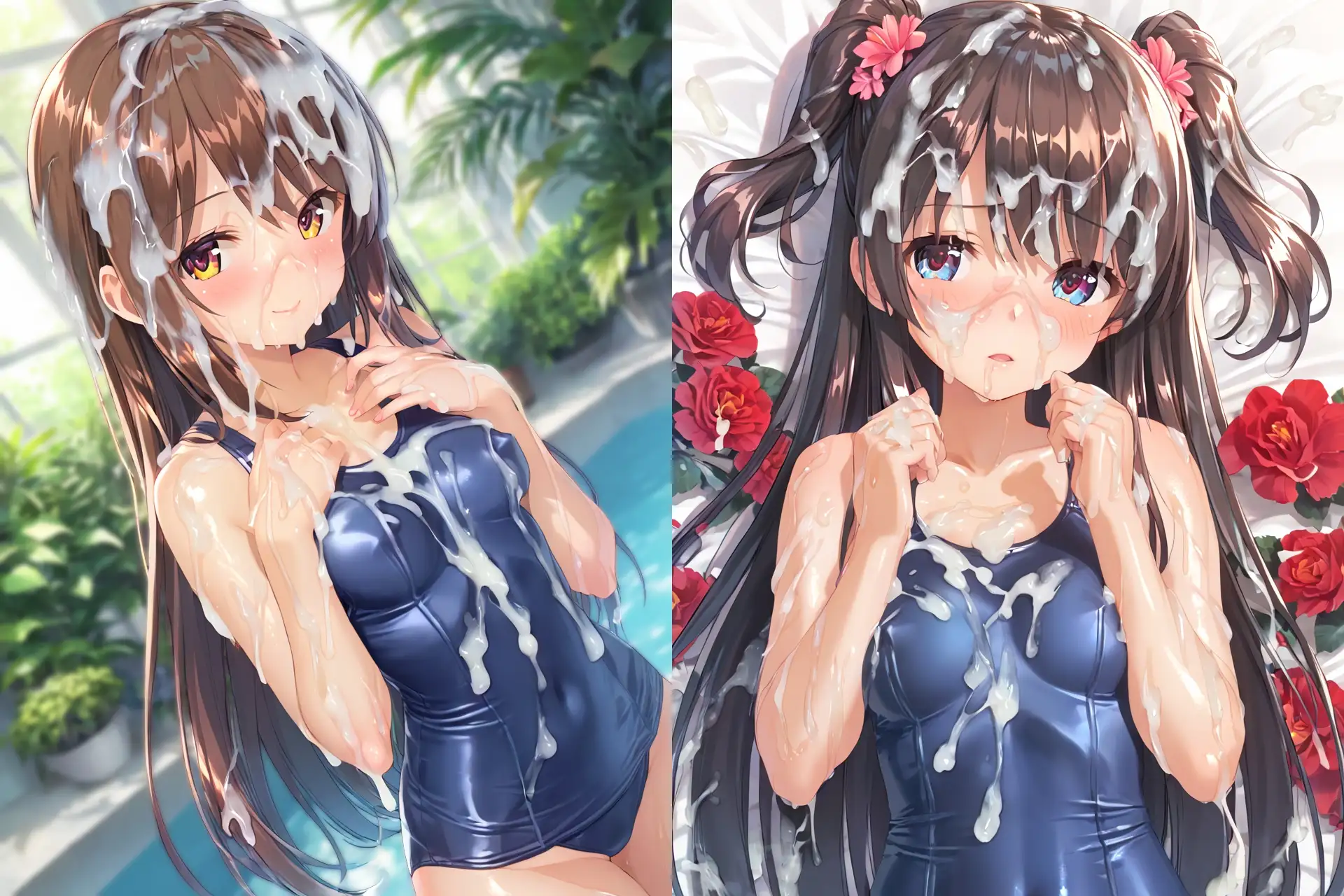 スク水ぶっかけCG集3 サンプル画像 3