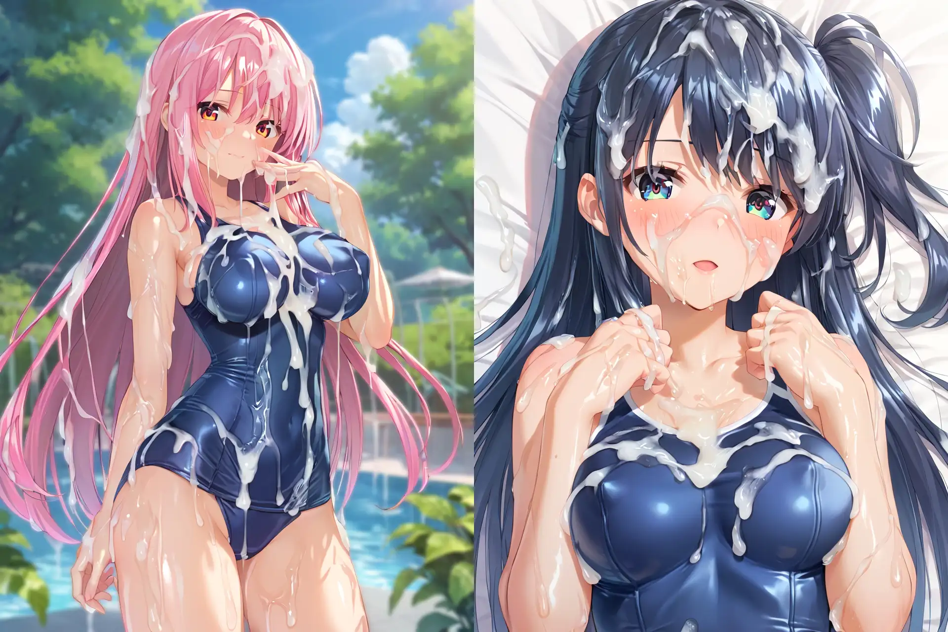 スク水ぶっかけCG集3 サンプル画像 7