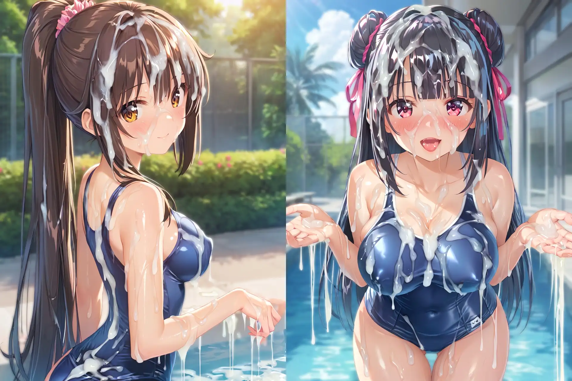 スク水ぶっかけCG集3 サンプル画像 8