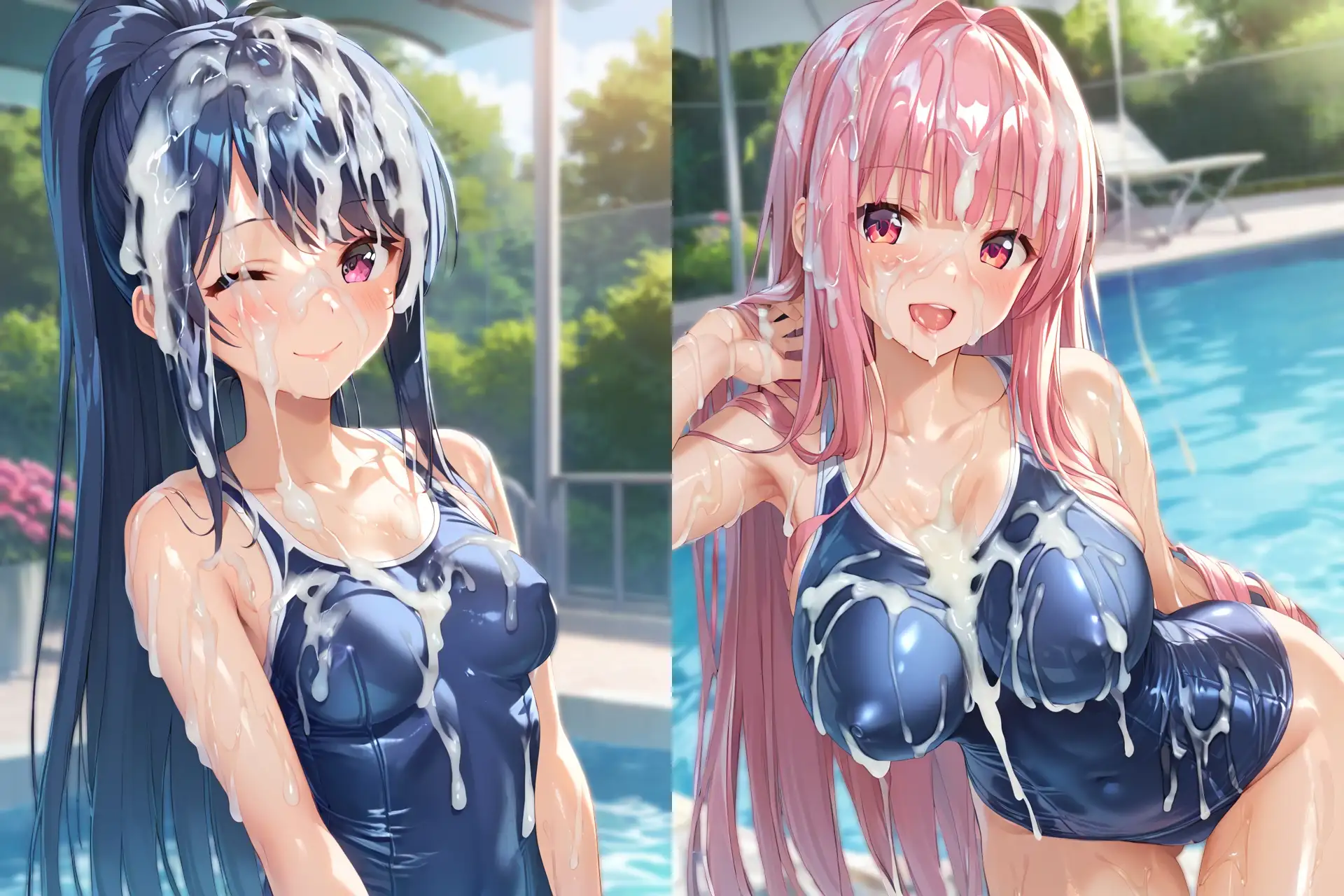 スク水ぶっかけCG集3 サンプル画像 9