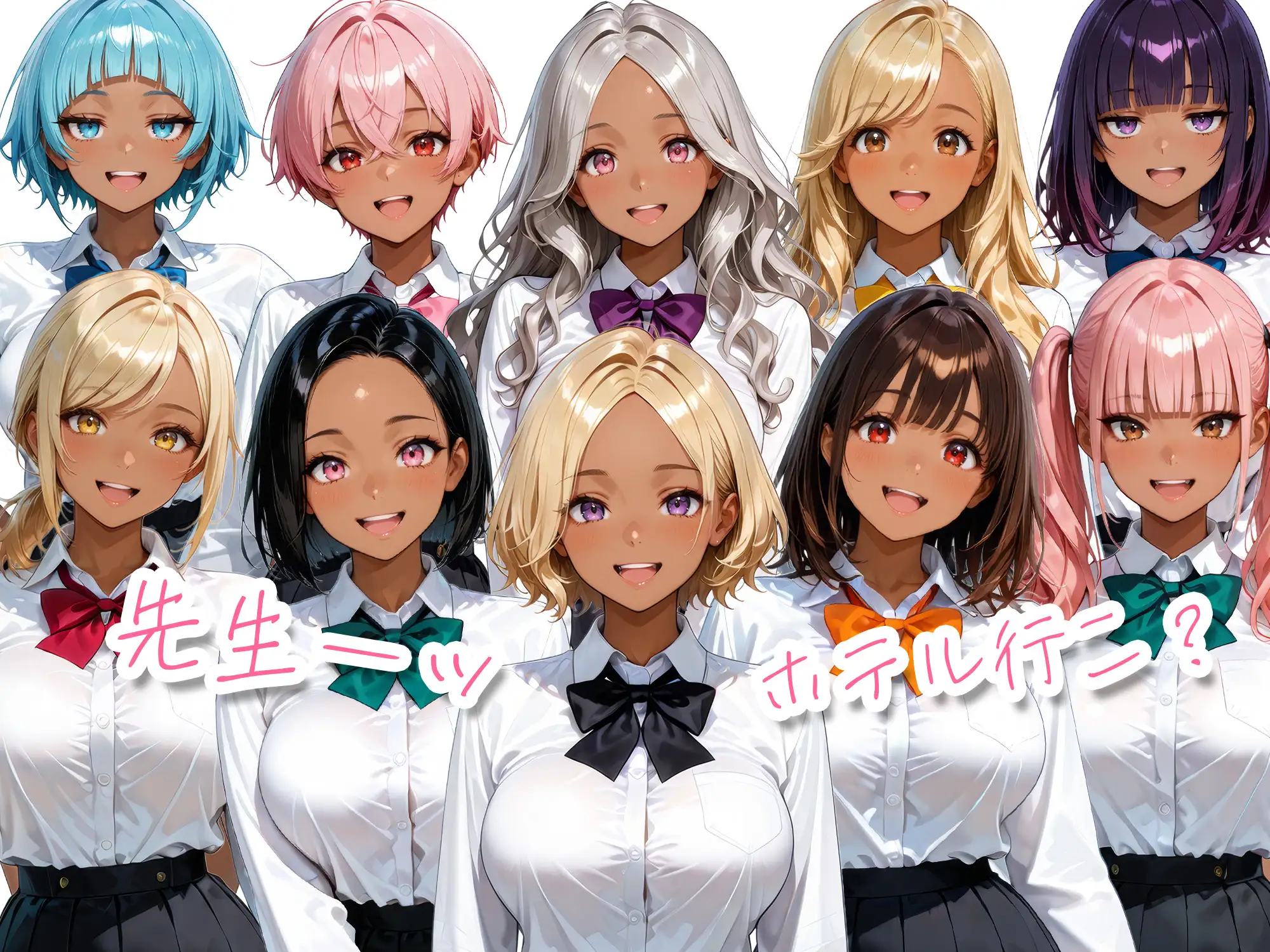 爆乳黒ギャル学園！褐色な生徒10人と放課後セックス！ サンプル画像 10