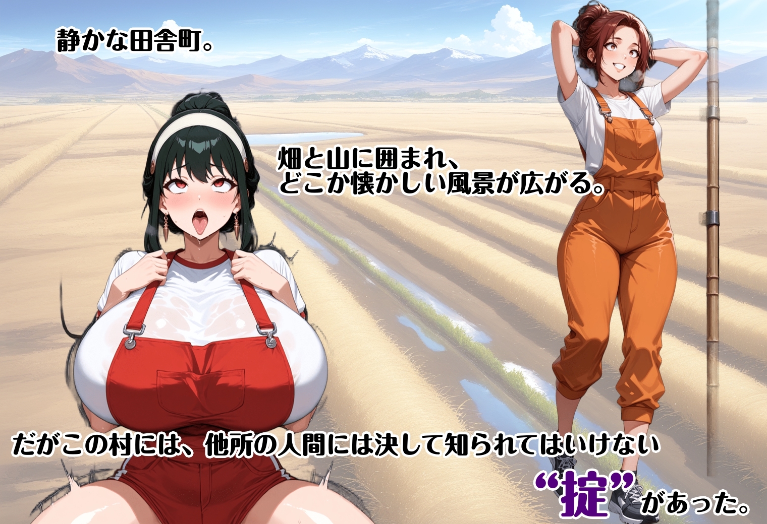 【Tacosuke】同人CG・AI『田舎肉穴奉仕村 ―村ぐるみでオマンコ管理―』1