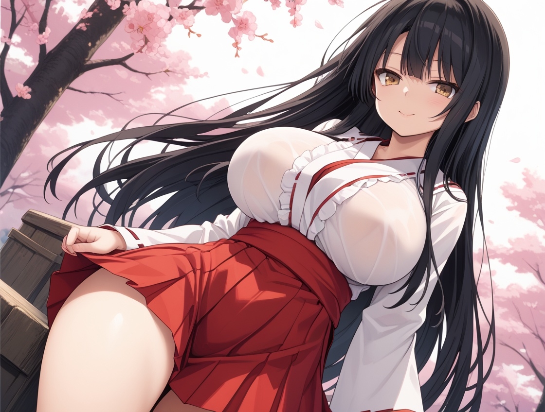 【ホムラ】同人CG・AI『清楚な巫女JKが参拝客専用肉便器におま〇こ禊ぎえっちで処女喪失』3