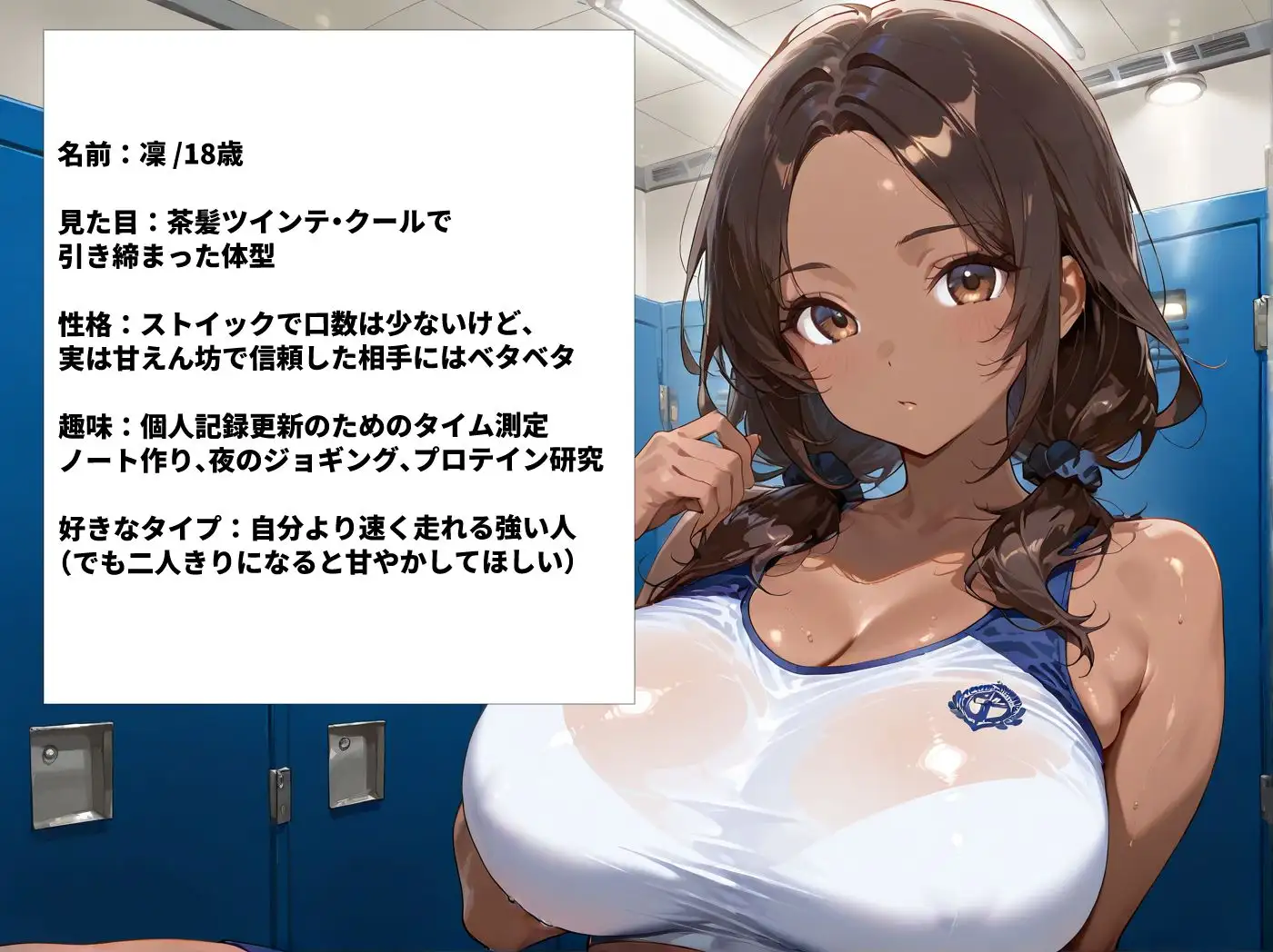 日焼け陸上部巨乳JKを部室に呼び出し汗だくセックス サンプル画像 4