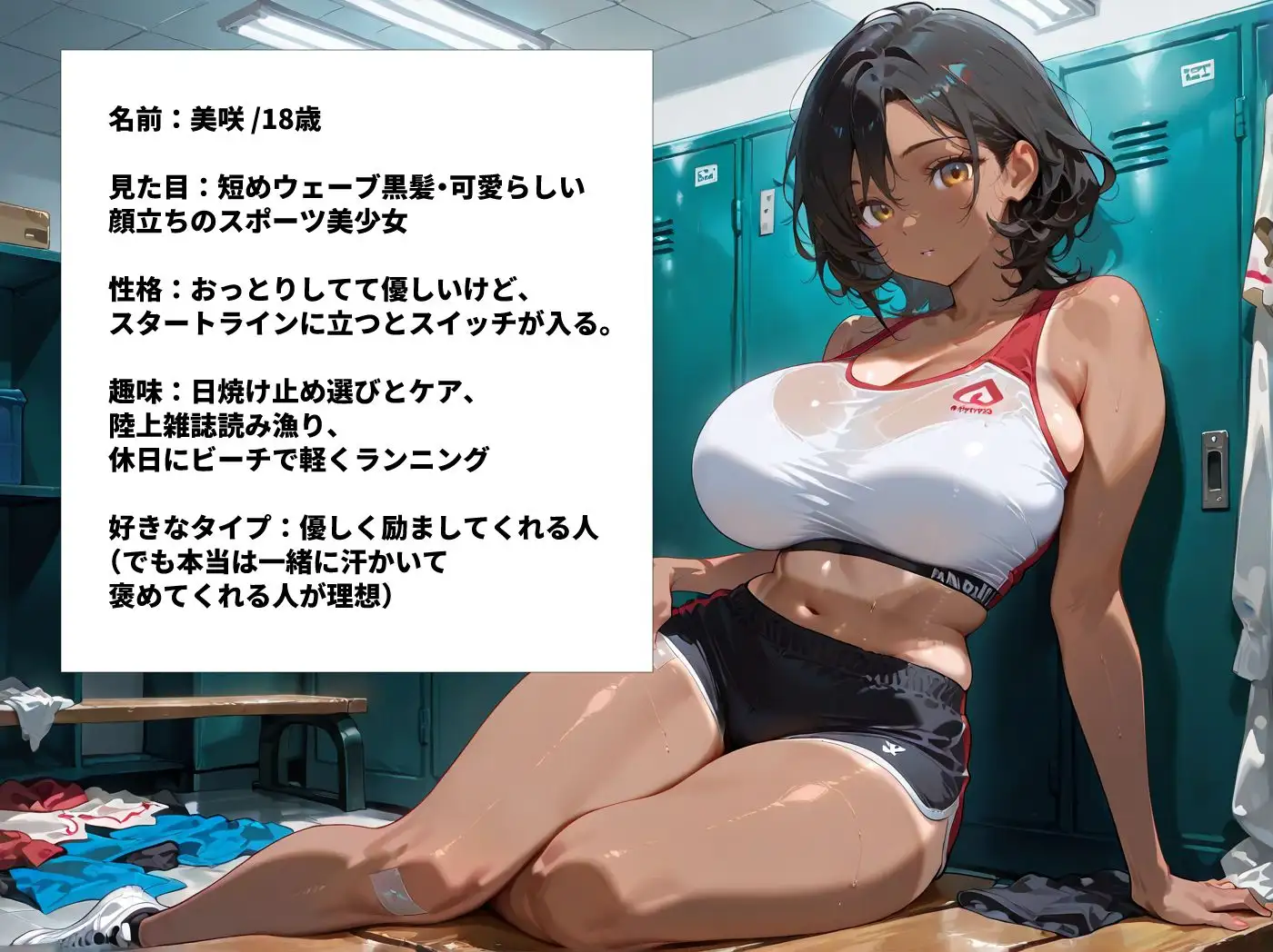 日焼け陸上部巨乳JKを部室に呼び出し汗だくセックス サンプル画像 7
