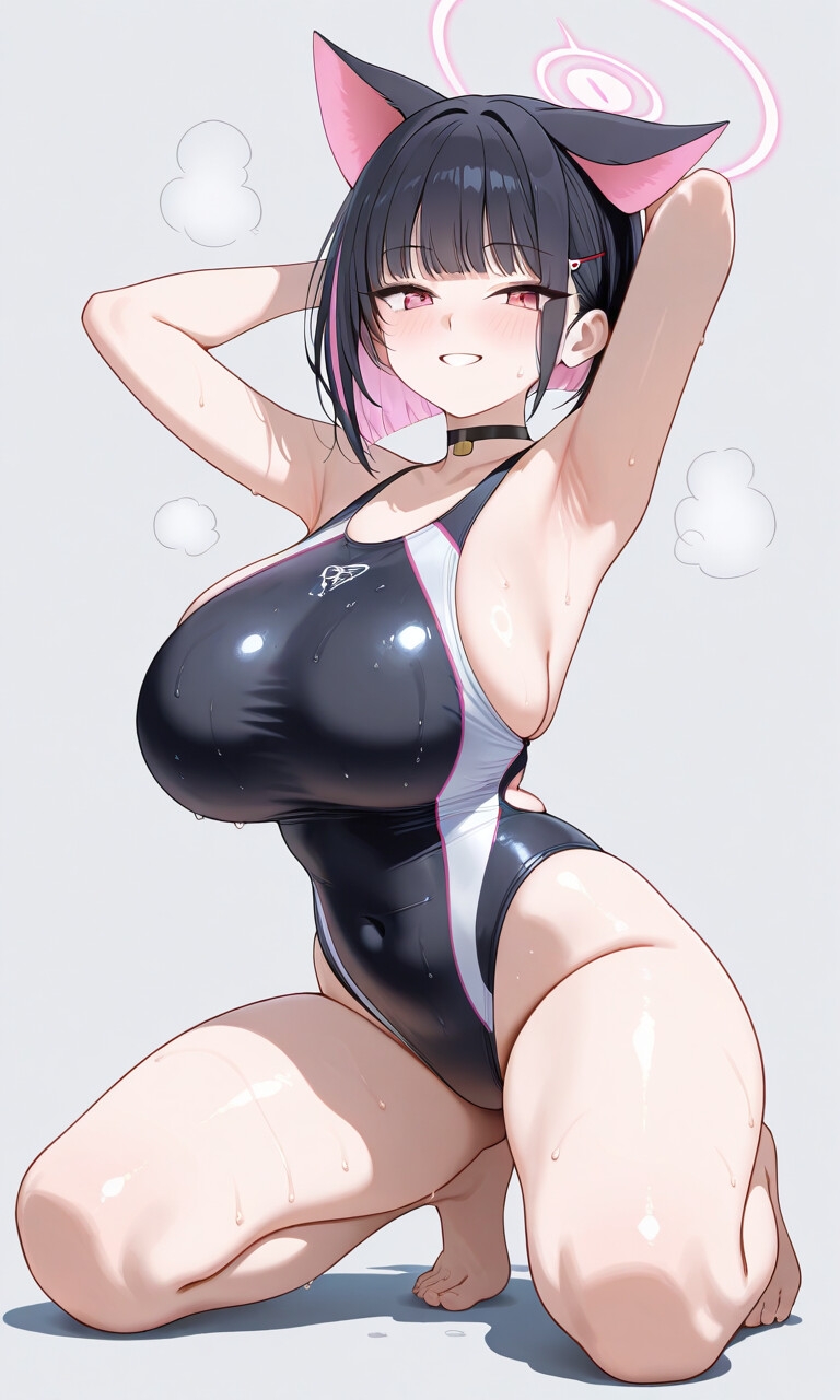 ブルアカ競泳水着CG集 画像2